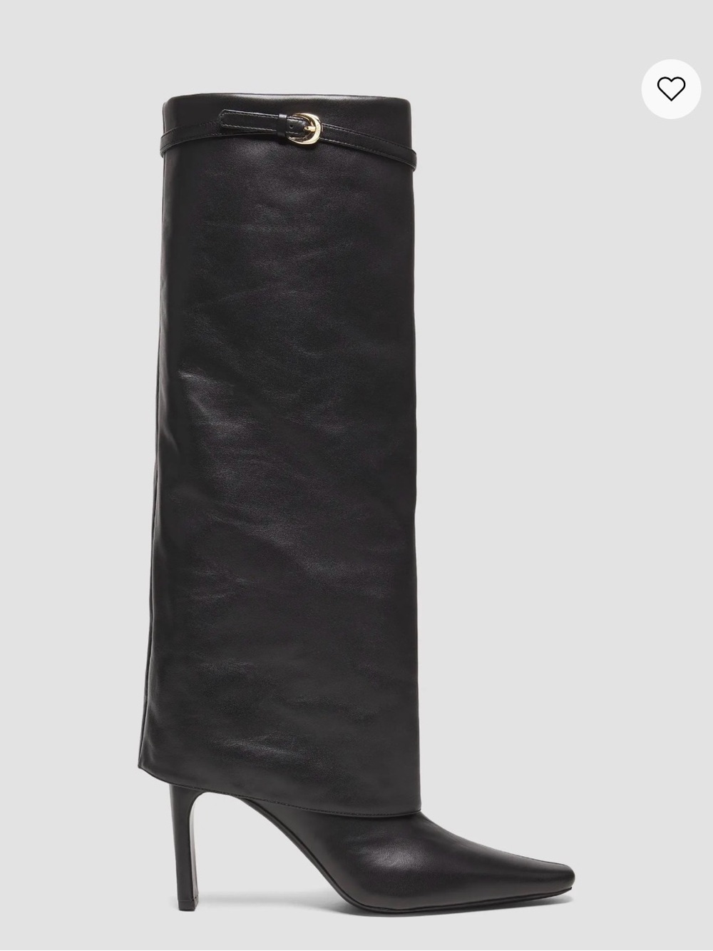 STAUD Wally Foldover Leather 90MM Boots